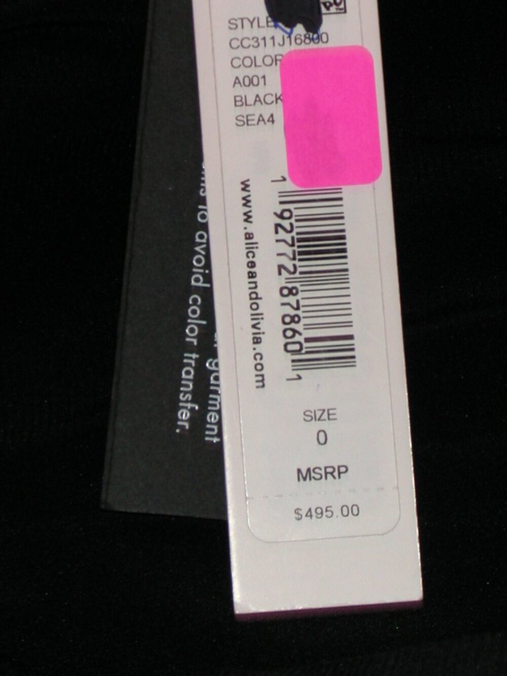 Alice + Olivia by Stacey Bendet Christena Shirred Jumpsuit Size 0 NWT - Picture 5 of 9